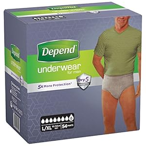 Depend absorberend ondergoed absorberend Super Gr. L/XL heren – 54 stuks.