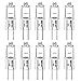 Ampoules halogènes G4 20W 12V T3 JC Type 2 broches de remplacement de la base pour le paysage sous le meuble Puck Light Track Lighting Dimmable (10Pack)