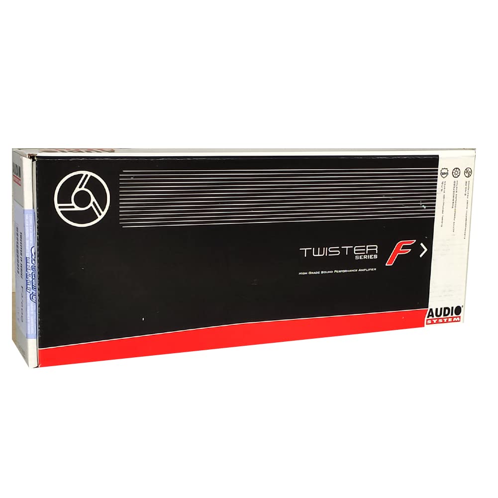 SPEAKER, 1 amplificatore stereo compatibile con AUDIO SYSTEM F2-600 F2 600 2 canali classe ab 2 x 460 watt rms a 2 ohm 3000 watt max spl cofano auto, 1 pezzo