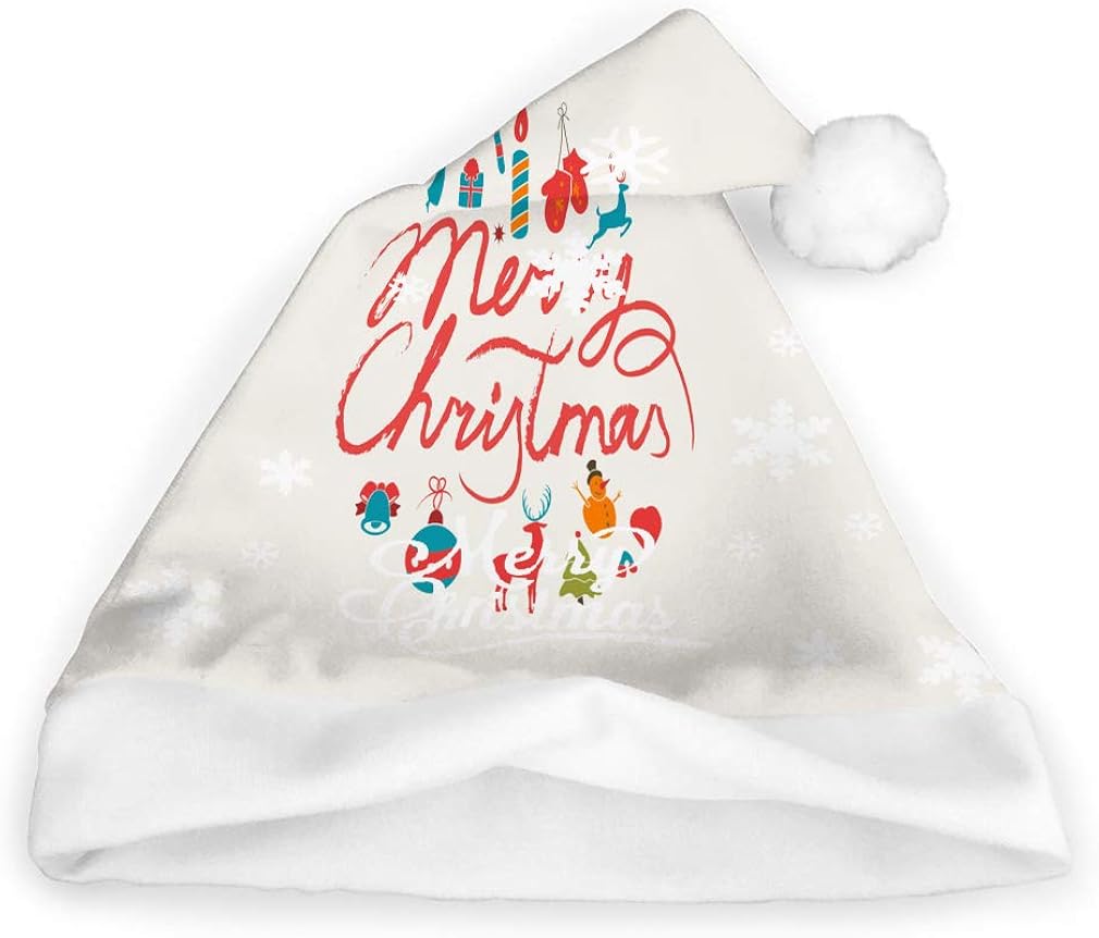 Funny Christmas Santa Hat Novelty Xmas Holiday Hats for Adults Merry