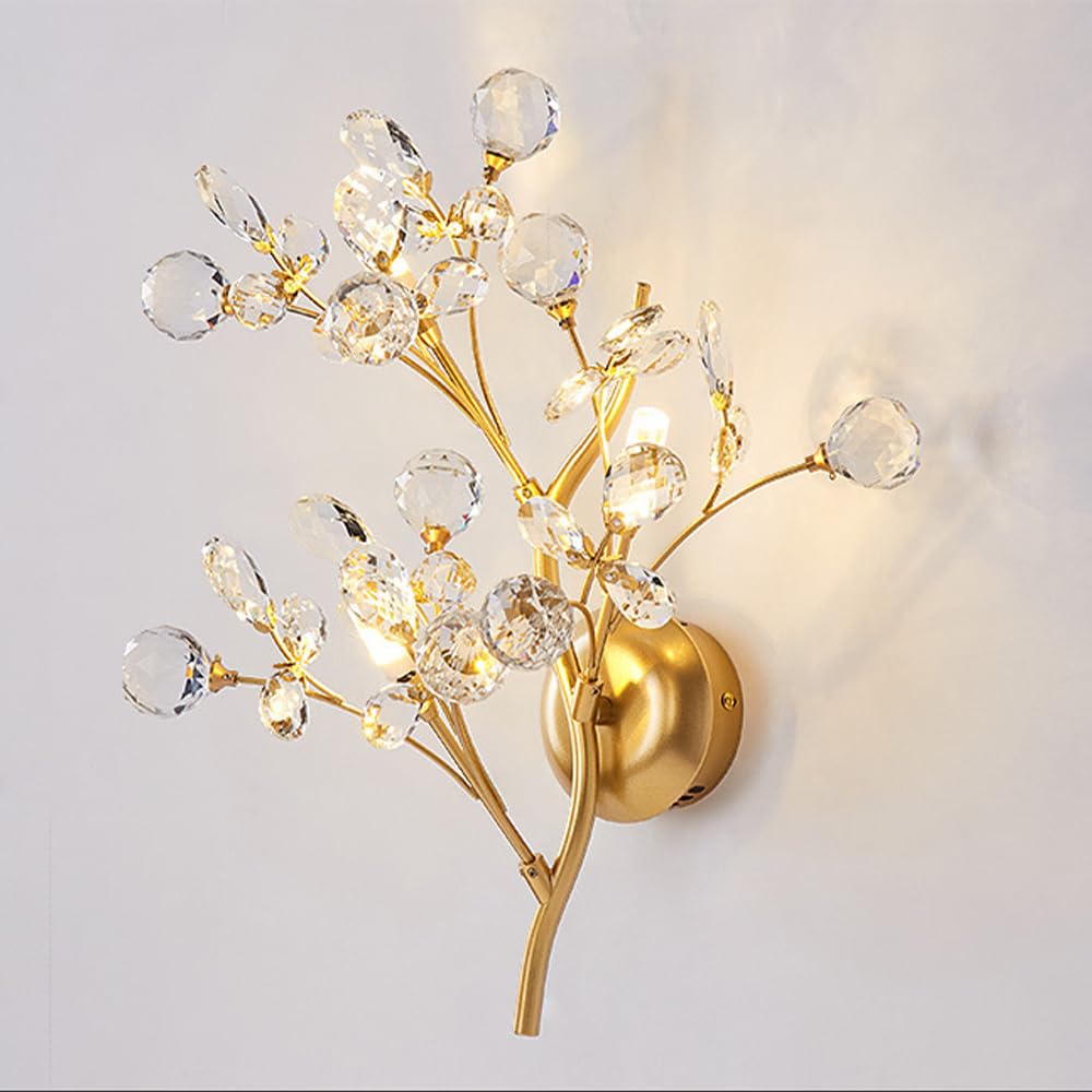 SXECAEPS d Wall Sconce Crystal Light Postmodern Lamp Art Deco Hardwired Sconces Lighting Fixture Living Room Lights Bedroom Hallway Decor Mounted Lamps
