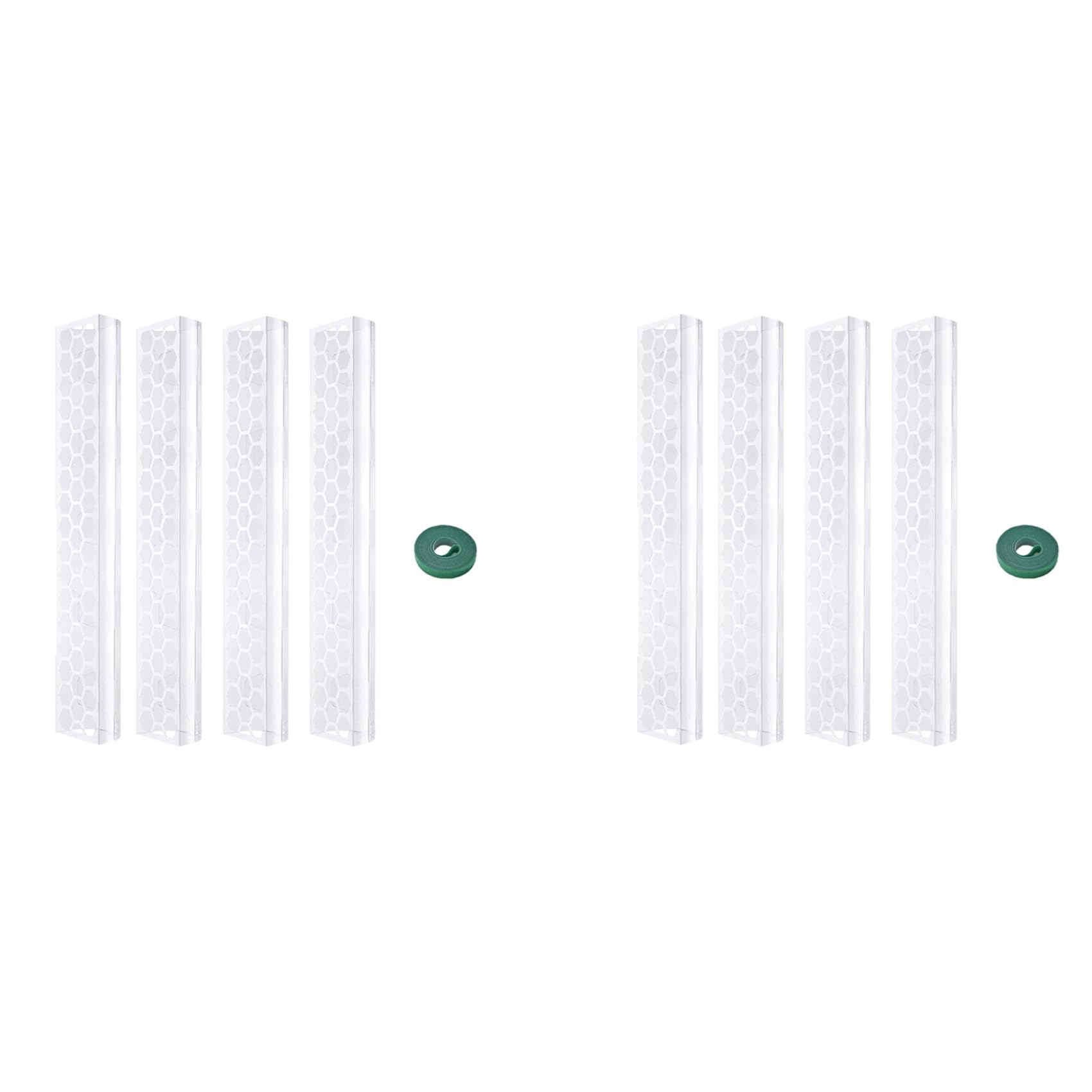 Jnchdghwa Transparent 8 Pcs 17 Inch Plastic Moss Pole For Plants Monstera,Designed Specifically For Climbing Plants, Stackable Plant Support