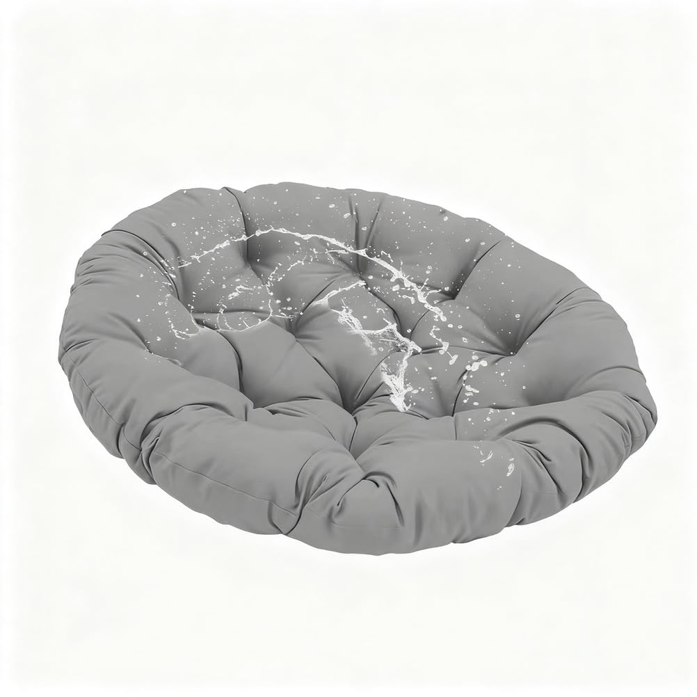 SVFOEBJM WaterproofChair Cushion for Indoor & Outdoor Dark Gray 110 x 150 cm Balcony Comfort & Relaxation Soft Cushions for Patio & Garden Seating