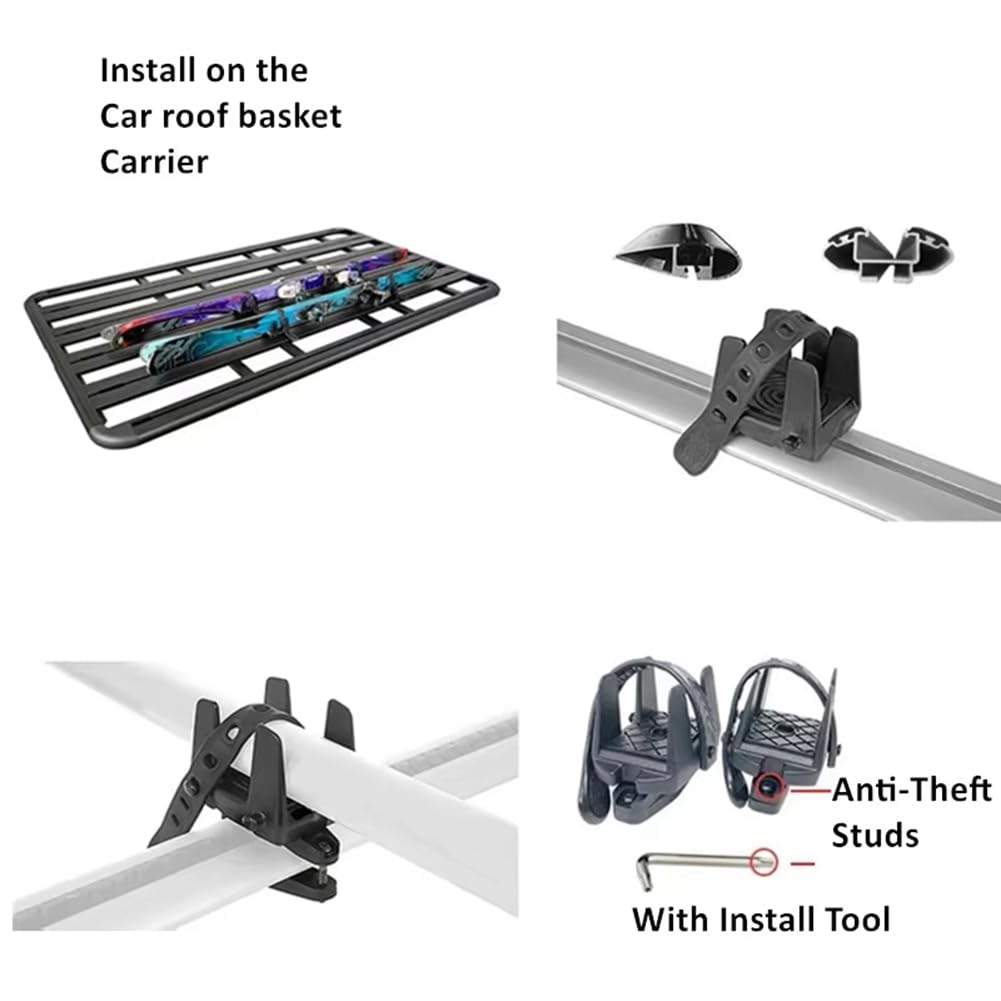 Supports de Toit Universal Transport Noir