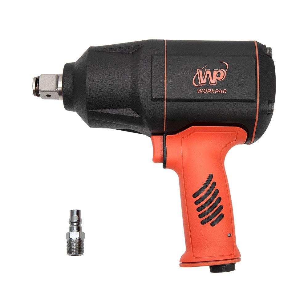 WORKPAD Avvitatore a impulsi pneumatico Twin Turbo, coppia di serraggio max. Coppia di allentamento 2000 Nm, attacco quadro 19 mm (3/4 di pollice), avvitatore a impulsi ad aria compressa.