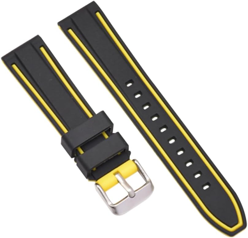 Amosfun 2pcs Simple Smartwatch Strap Replacement Band for Watch Silicone Watchband Silicone Band for Watch