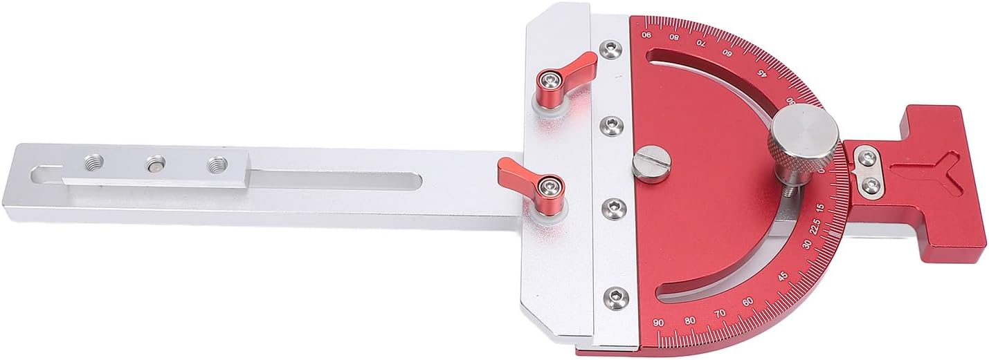 SUNGOOYUE Miter Assembly, Reliable Aluminum Alloy Adjustable Table Saw Miter for Home Woodworking Projects