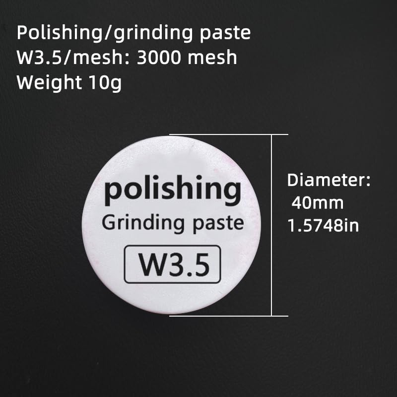 Diamond Grinding Paste; Jadeite Jade Metal polishing Paste; Mirror Grinding polishing Materials; Jade polishing Powder Tools. (White W3.5)