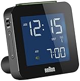 despertador braun amazon ▪ incluye pilas Braun BNC 009 - relojes de mesa (7,5 cm, 4,5 cm, 7,5 cm, LCD, Azul, AA, 1.5V, LR6) Negro