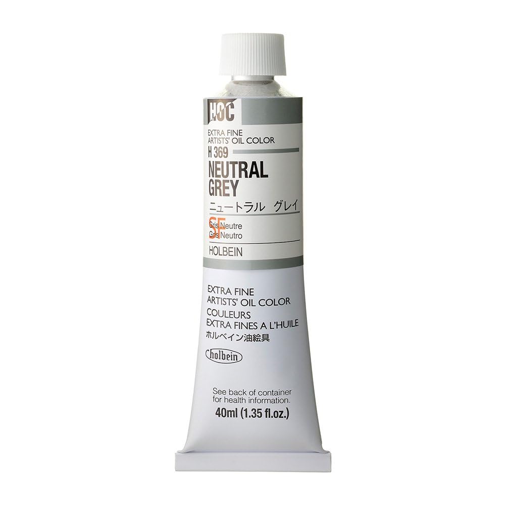 Gris neutre huile 40ml pour ombres et mélanges de couleurs