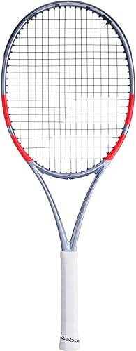 Miniatura 2 de Babolat Pure Strike Team - Raqueta de tenis de 4 generación (gris carbón) - Encordada con 0.66 oz Babolat Syn Gut a tensión de rango medio
