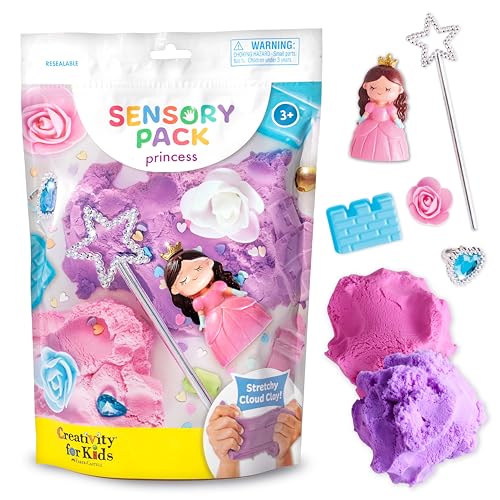 Creativity for Kids Sensory Pack: Princess – Calm Down Corner and Sensory Bin Filler Supplies, Car Activities for Kids, Princess Gifts for Girls, Sensory Toys for Toddlers (Ages 3+)
