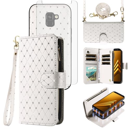 Coque Samsung Galaxy A8 2018 Asuwish Blanc design épuré pour sublimer votre style de vie