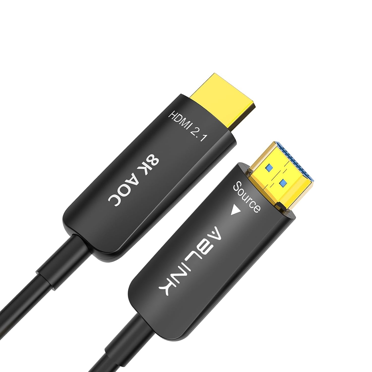 Ablink HDMI Glasfaser 2.1 Kabel 15m - 48 Gbps 8K 60Hz 4K 120Hz - eARC, HDR, CL3 - Kompatibel mit PS5, Xbox, PC, Projektoren, Monitoren & TVs