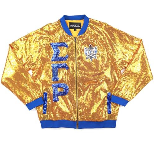 Sigma Gamma Rho M4 Sequin Jacket Gold