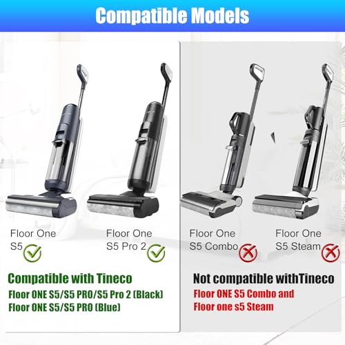 Image of 【NOT Universal】【S5 /S5 Pro Only】 Replacement Brush Rollers for Tineco Floor ONE S5 /S5 PRO Cordless Wet Dry Vacuum Cleaner 【NOT for S5combo & Nor Other Models】