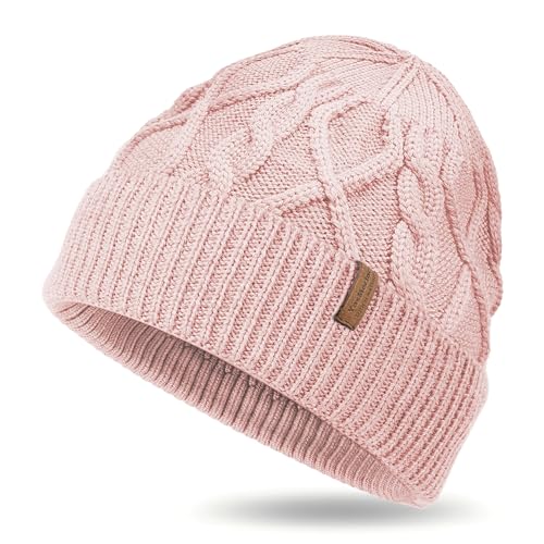 YesMerino Winter Beanie for Men and Women, Merino Wool Knit Cuffed Hat, Lightweight...