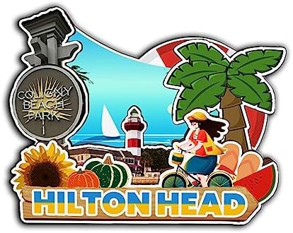 Hilton Head South Carolina USA Magnet Fridge Magnet Wooden 3D Landmarks Travel Collectible Souvenirs Decoration Handmade -3054 image 5