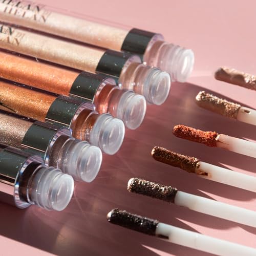 Helan I Colori Di Helan - Ombretto Occhi Liquido Illuminante Multiuso Ideale Come Blush Liquido, Terra Make Up Viso E Bronzer, Makeup No Transfer Lunga Durata, Ombretti Occhi Trucchi Donna Glow, 2,5Ml - 8