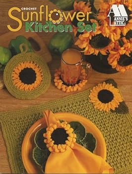 Pamphlet Annie's Crochet Sunflower Kitchen Set (Annie's Attic, 8b071) Book