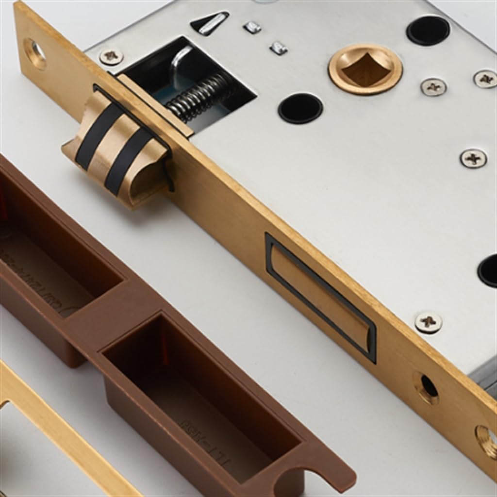 Bedroom Silent Door Lock Interior Copper Room Door Lock Gold Copper