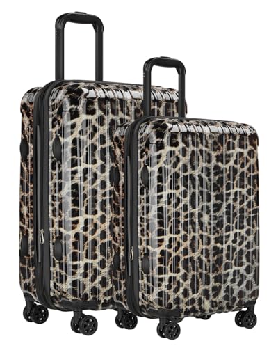 sukiost Luggage Set 20 Inch Carry on Luggage 24 Inch Checked Luggage Lightweight Hardside Suitcase With Spinner Wheels TSA Lock 2-Piece Set