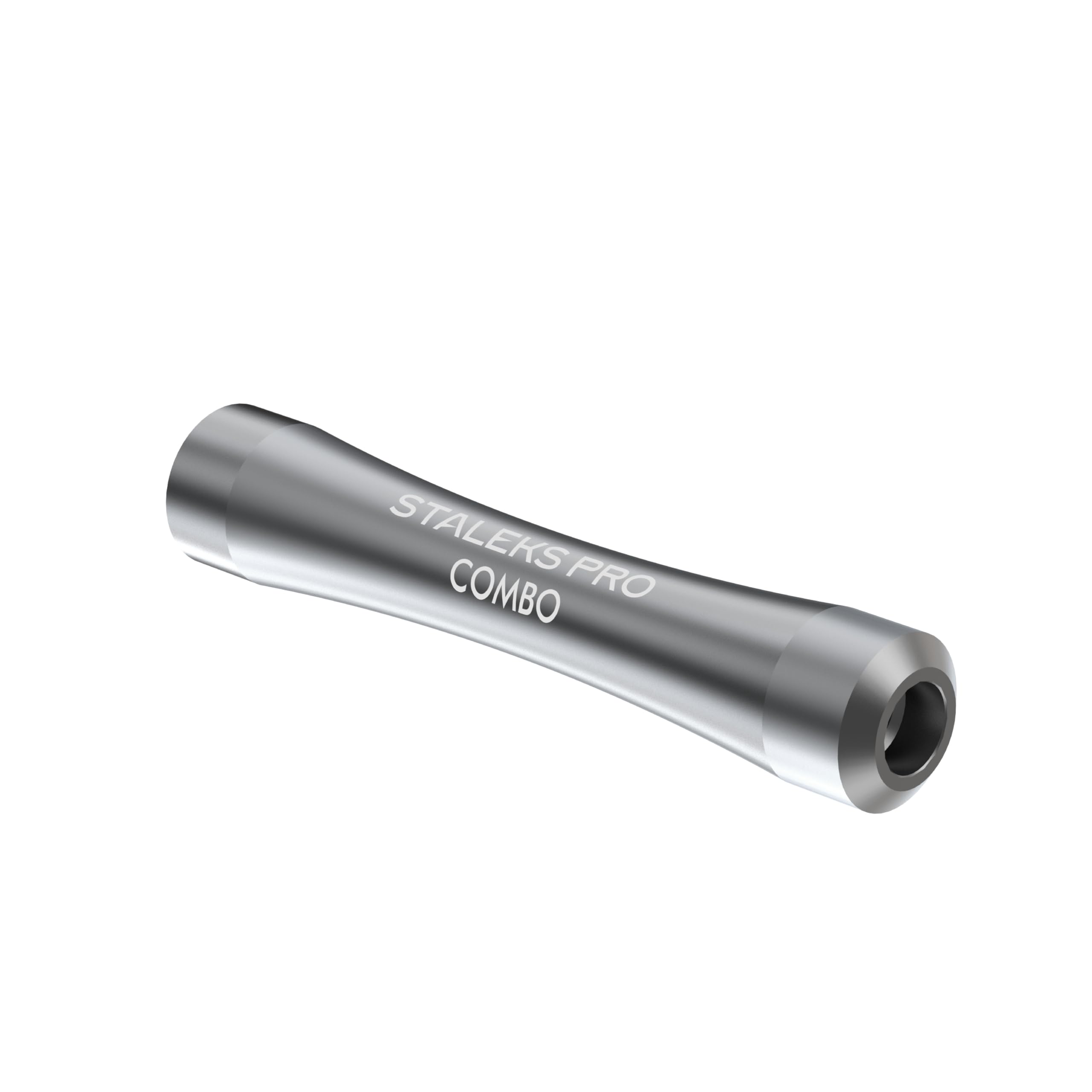 Staleks Combo UNIQ 10 Maniglia - Base Pusher Modulare in Alluminio per Parti di Lavoro Sostituibili - Design Ergonomico Leggero per Tecnici delle Unghie