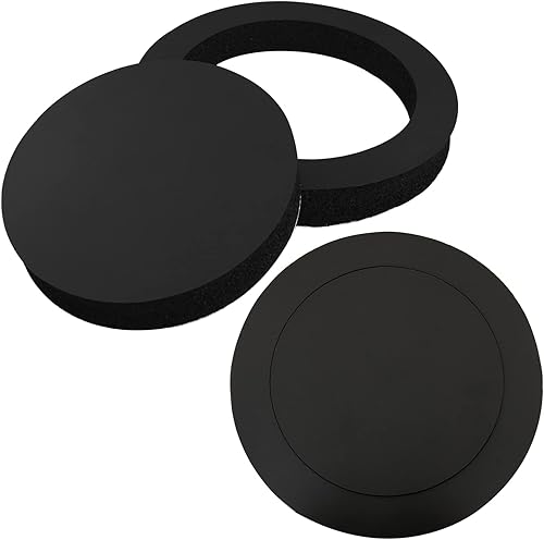 2 potenciadores de altavoz de espuma para altavoces de 6 y 6.5 pulgadas, anillo de aislamiento de altavoz, almohadilla de algodón insonorizada,