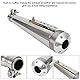 Motorrad Auspuffrohr, 38-51mm Universal Motorrad Auspuffrohr Edelstahl Endschalldämpfer Spitze Rostfreier Stahl Motorrad-Endrohre