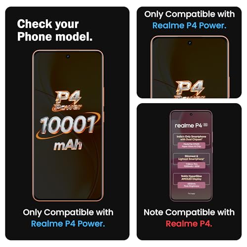 Image of FIRST MART Military-Grade UV Tempered Glass for Realme P4 Power (6.8 Inch) - 9H Hardness,Full Adhesive UV, Bubble-Free, Edge to Edge [2 Pack]