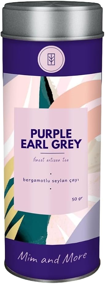 Mim And More Purple Earl Grey Tea - Bergamotlu Seylan  ay , 50 gr