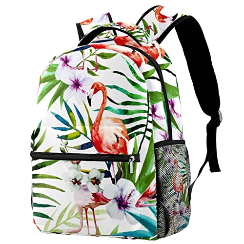 Sac à dos voyage campus feuilles tropicales pour vacances