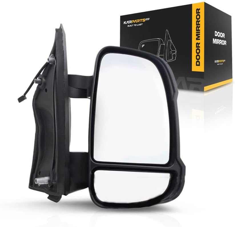 For Ram ProMaster 1500/2500/3500 Door Mirror 2014-2022 Passenger Side | Manual | w/Signal | w/Temperature Sensor | Replacement For CH1321417 | 5VE98JXWAD