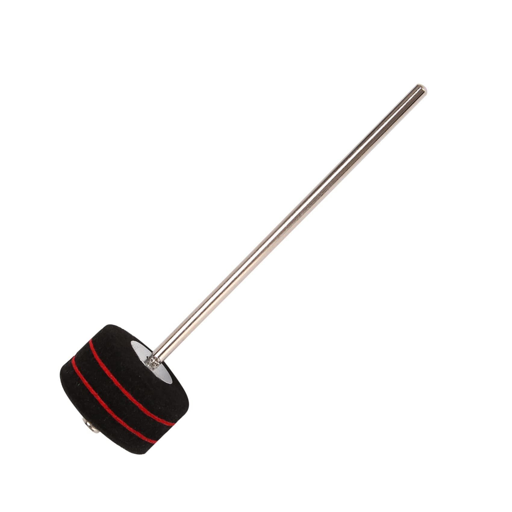 lovermusic Lovermusic 19.4x0.6cm Rvs As Bass Kick Drum Beater Wit Vilt Pedaal Klopper Hoofd Drum Instrument Accessoires
