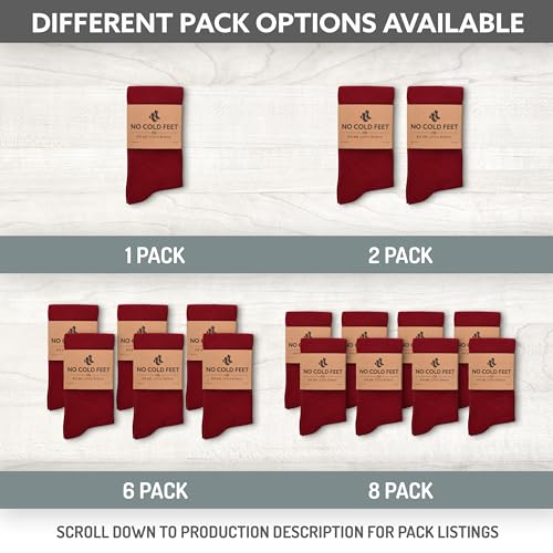 Fun Burgundy Colorful Novelty Socks for Men for Dress Casual Formal Groomsmen Wedding, 4 Pack2