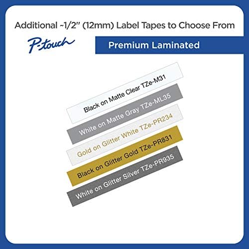 Brother Genuine TZeFA3 Navy on White Fabric Iron-on 12 mm Tape for P-Touch Label Makers - 5