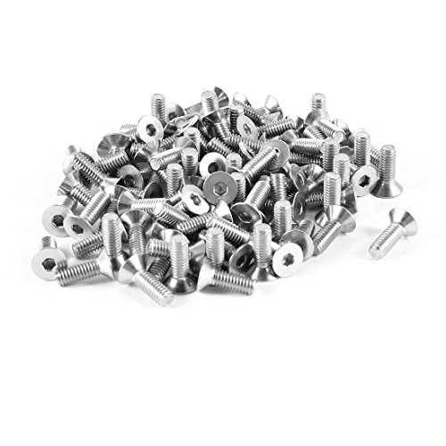 Sourcingmap, set da 100 viti a testa svasata con