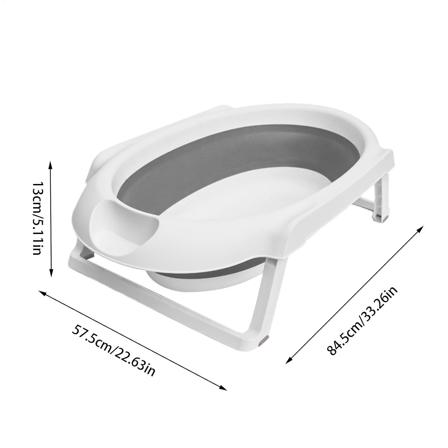 Folding Pet Bath Tub | Bathing Station Dog Tub | Elevated Washing Tub, 2 in 1 Pet Tub Wash Station, Dog Shower Tub for Small Dogs Cats