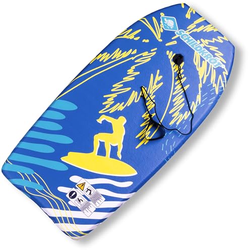 Schildkröt Tabla de Bodyboard Tamaño L, con Cubierta de Nailon y Núcleo de Espuma EPS, 93 x 46 cm, Incluye Correa de Seguridad para Sujetar a la Mano o al Pie, Peso Máximo: 75 kg, 970320
