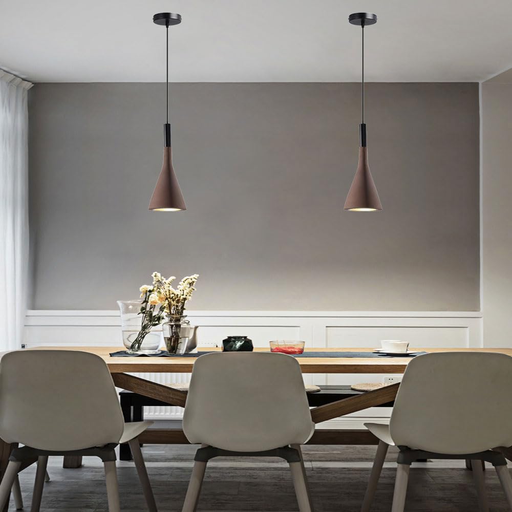 Paralume per lampada a sospensione in cemento colorato, lampada a sospensione in stile moderno creativo, lampadario a testa singola a vite E27, apparecchi di illuminazione per la decorazione de