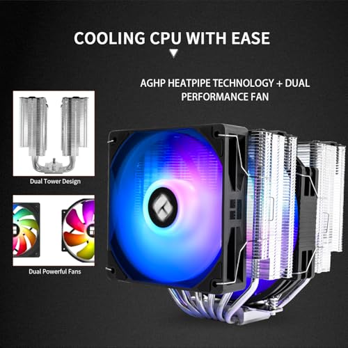 Image of Thermalright Peerless Assassin 140 SE ARGB CPU Cooler, Dual Towers 6 Heat Pipes CPU Air Cooler, Dual CPU Fans, 1850RPM ± 10%,5V ARGB Led,for AM4 /AM5,Intel lga115x /1700 /1851