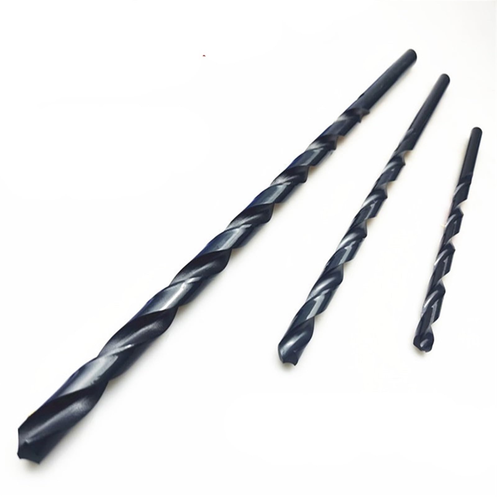Werkzeuge 4 mm-16 mm x 400 mm OAL HSS M2 lange Spiralbohrer aus Schwarzoxid für Metallbearbeitung, legierten Stahl und Gusseisen 1 Stück (10 mm 1 Stück)
