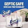 Scott 1000 Toilet Paper, 18 Rolls, Septic-Safe, 1-Ply Toilet Tissue