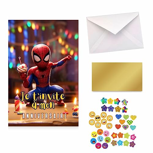 Invitations anniversaire, Licorne - 10 pièces - Invitations d'anniversaire