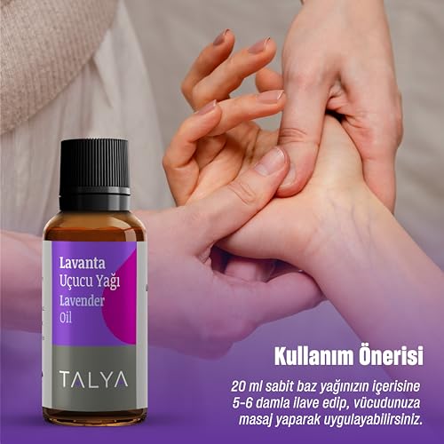 Talya%100 Saf Lavanta Uçucu Yağı 10ml - Cilt Bakımı - Difüzör için Aromaterapi Yağı