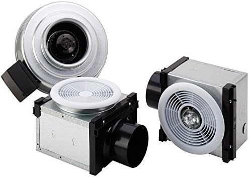 Fantech PB 270L10-2 270 CFM Dual Grille Bath Fan 10W Dimmable LED Lights, Uses 4" and 6" Duct