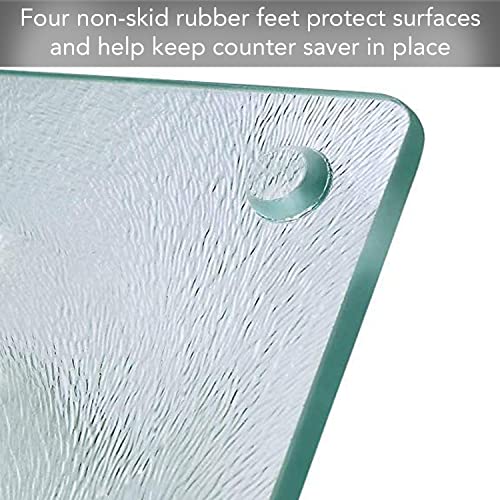 Tabla de cortar rectangular de vidrio templado 15x12 pulg miniatura 6