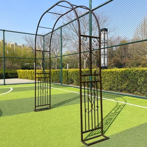 Arco metálico de jardín de 260cm resistente a la intemperie para enredaderas robustas 2