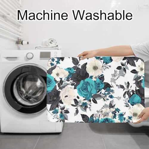 Tapis de salle de bain antidérapants pour une ambiance florale moderne - 8