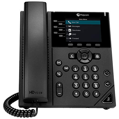 Polycom-VVX-350-6-Line-Desktop-Business-IP-Phone-with-Power-Supply-Renewed Polycom VVX 350 6 Line Desktop Business IP Phone with Power Supply (Renewed) - Image 1